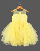 Tiered tulle frock and matching shrug featuring silk frocks for baby girl styling details
