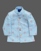 Boys elegant design sherwani set  - Sky Blue