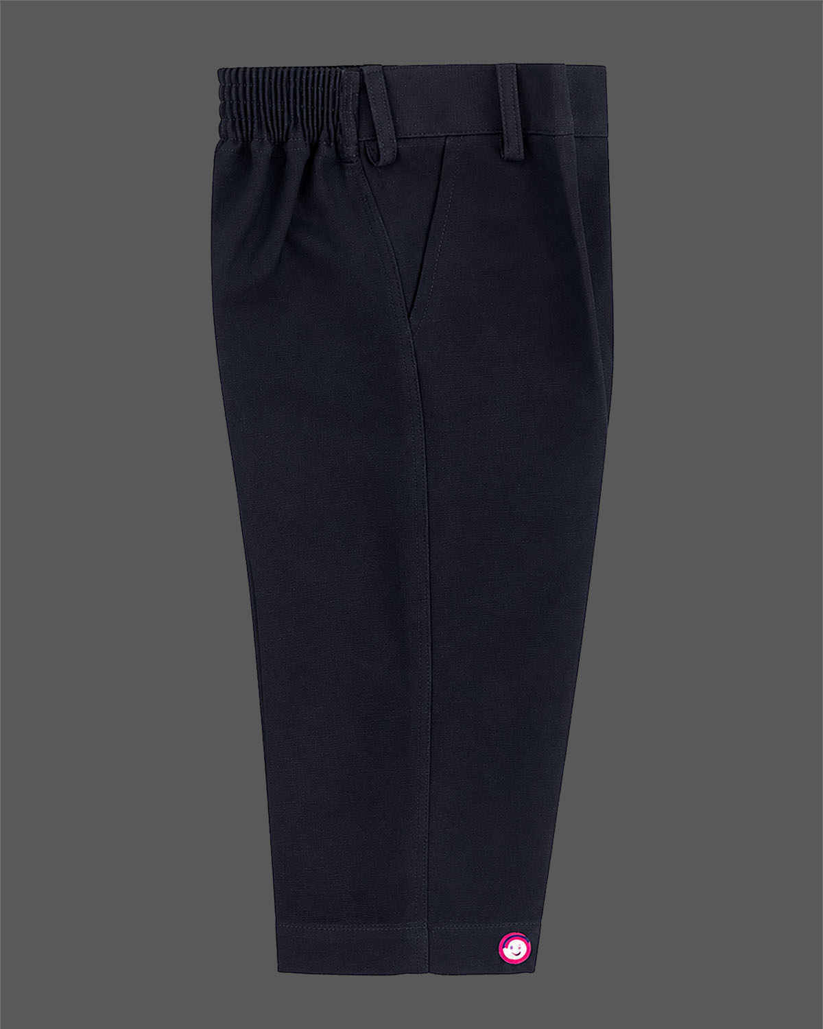 Boys blue designer tuxedo suit set featuring a shawl collar blazer with intricate gold shoulder embroidery, shirt, waistcoat, bow, and matching blue formal pant