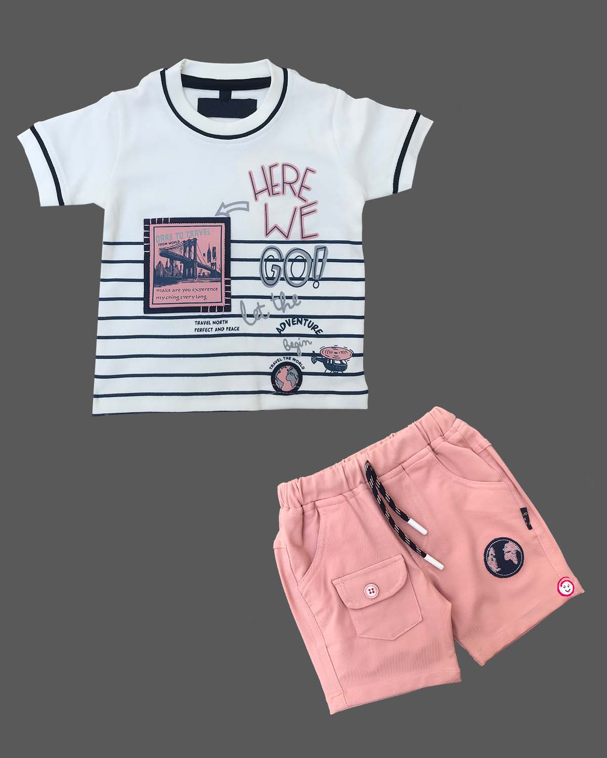 kids shorts co-ord sets