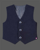 Boys formal tuxedo suit set featuring bead embellished blazer with bowtie and pant.
