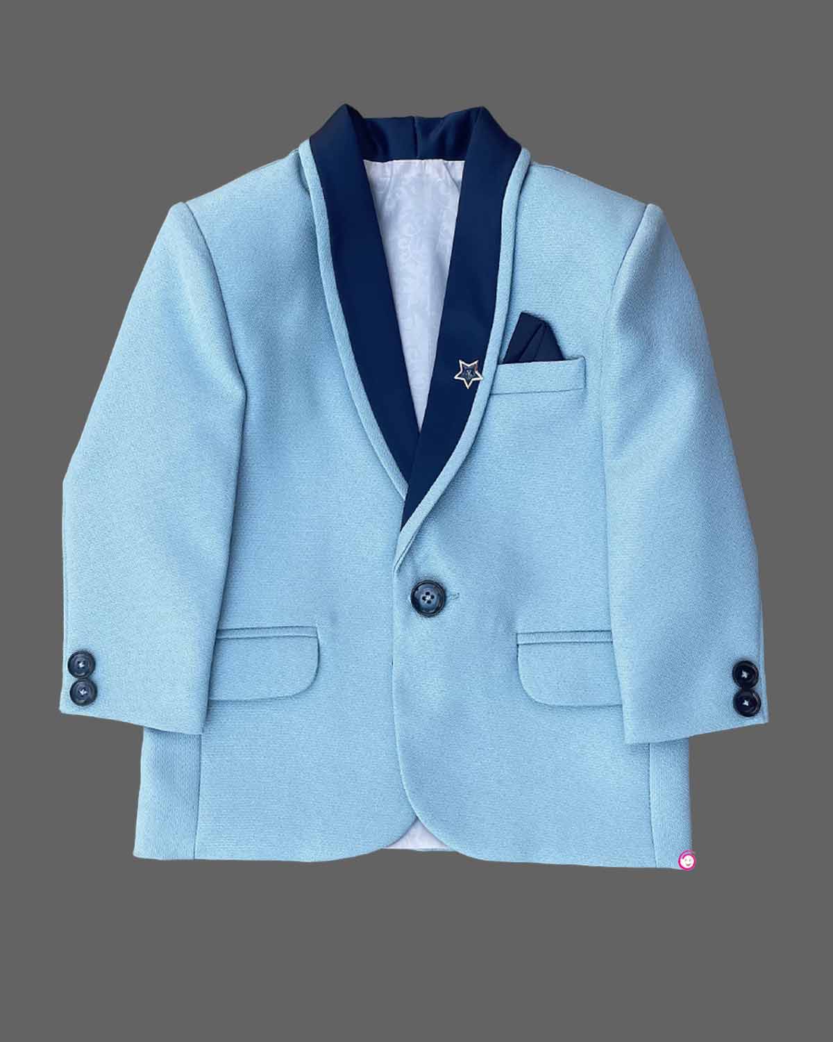 Boys bow tie with formal suits - Sky Blue