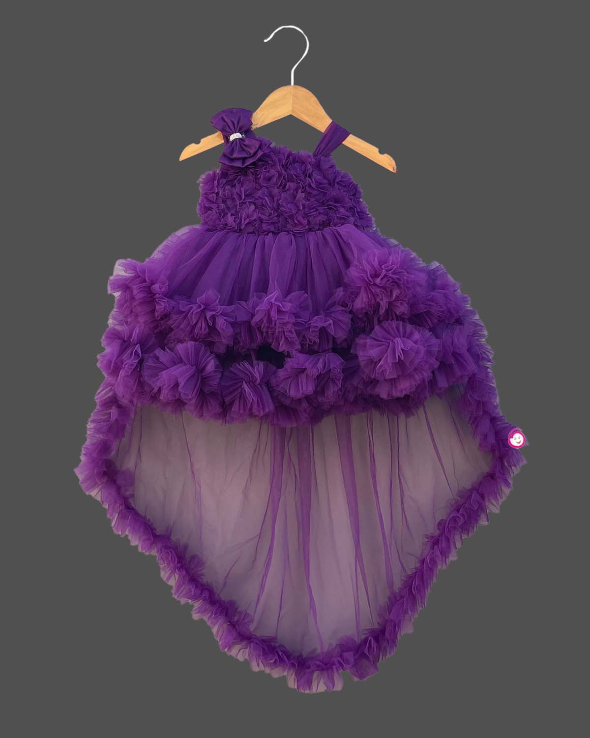 Girls amazing color with party frock - Purple