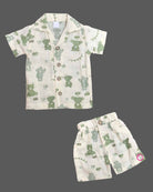 Boys Cotton Top & Shorts Set For Playdates & Summer Vacations