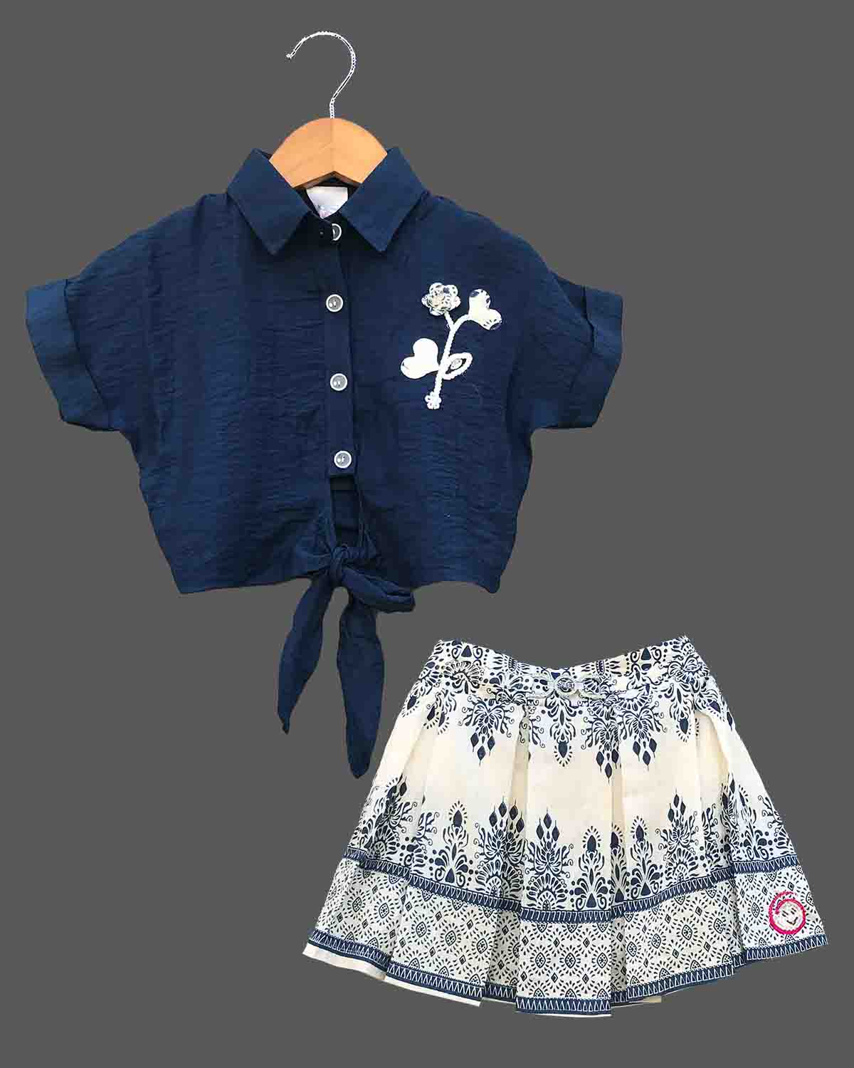 kids top & skirt set
