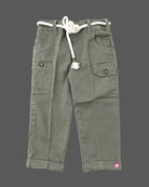 Toddler boy indo western dress for boys featuring striped shirt and cargo pants