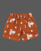 Toddler boy ethnic wear printed shirt and shorts set with camp collar and elastic waist