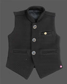 Boys elegant design modi suit - Black
