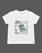 Kids leaf print button-down shirt and cargo shorts forming an indo western dress for boys