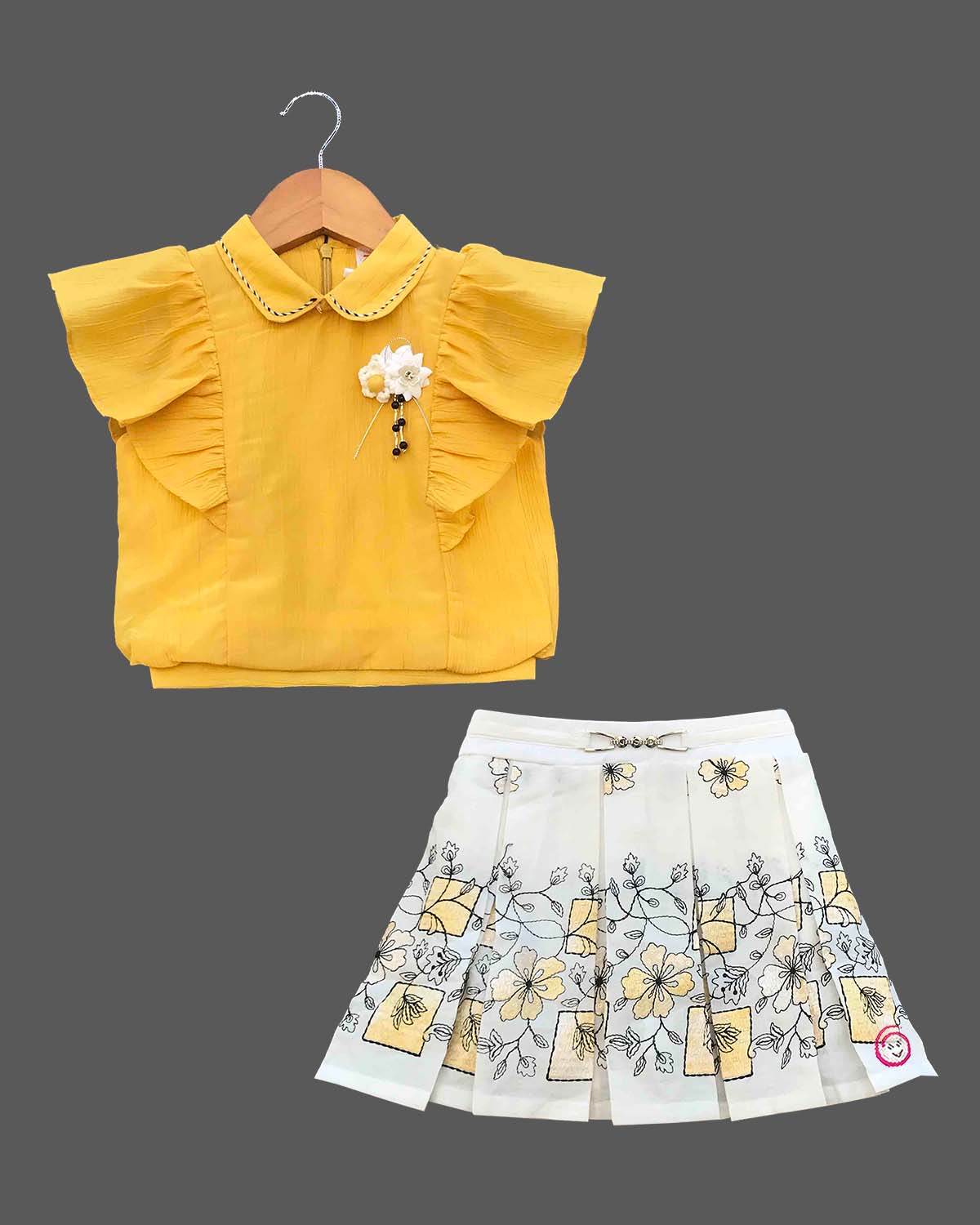 girls top & skirt