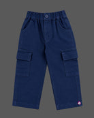 Grid plaid collared shirt with roll tab sleeves paired with utility cargo pants for boys shirt and pant set.