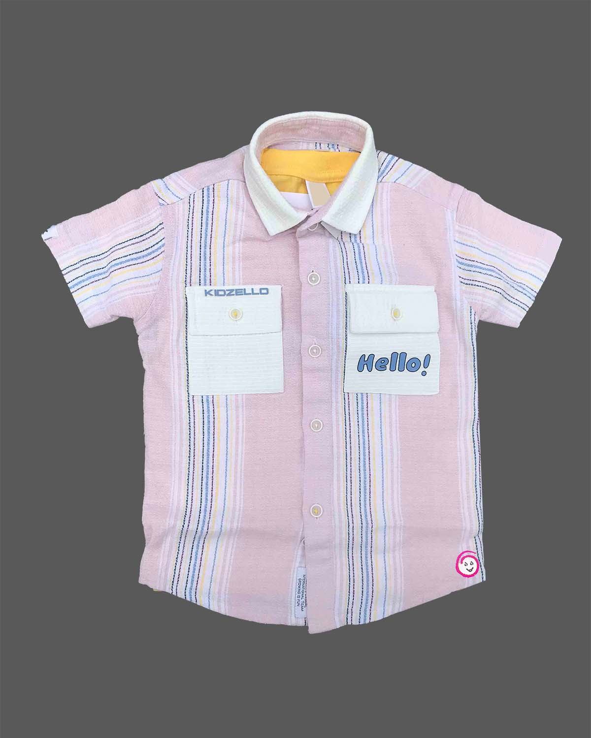 Toddler boys casual button down shirt and shorts set for summer outings