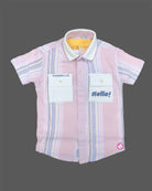 Toddler boys casual button down shirt and shorts set for summer outings