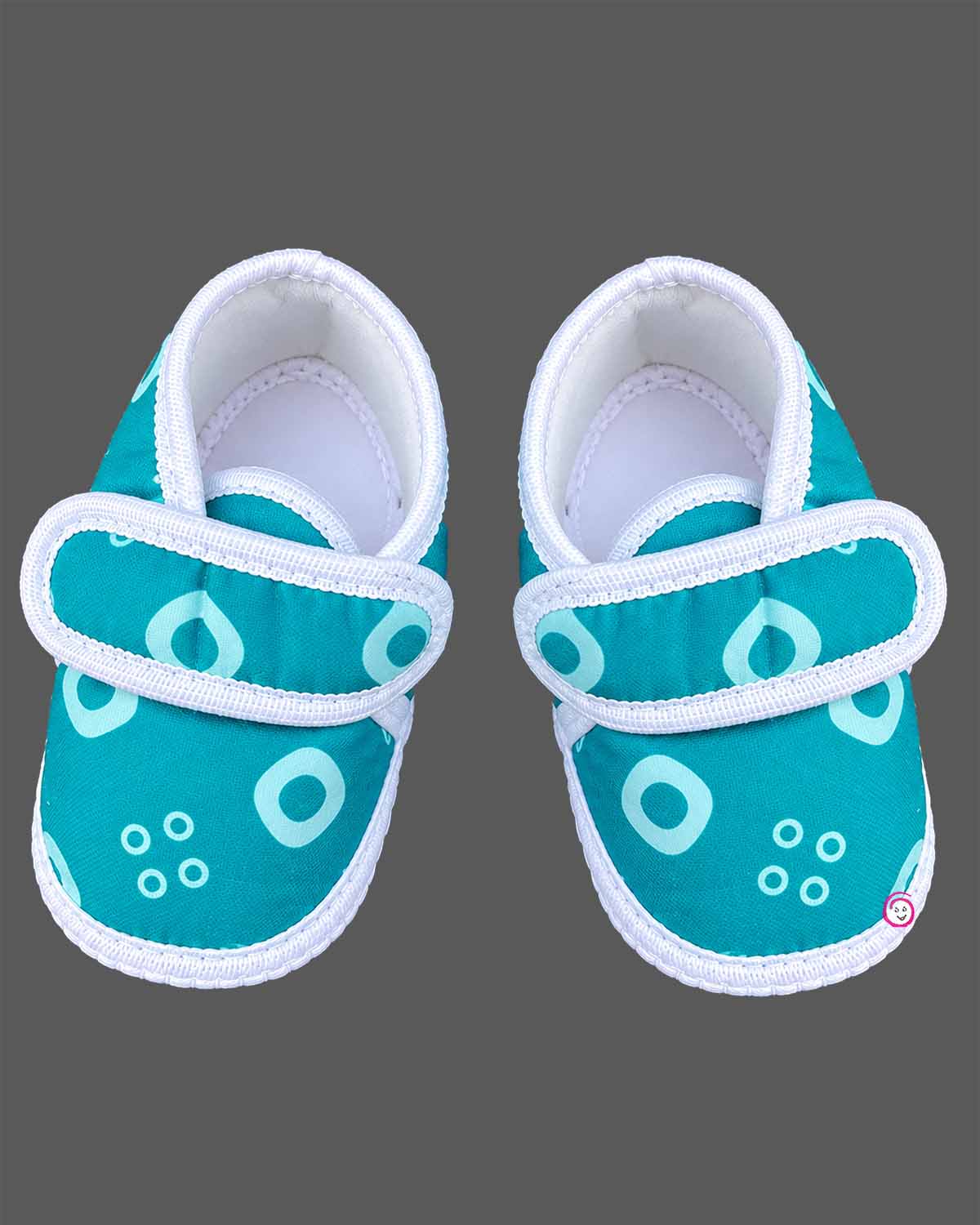 Baby boys bandhani printed angrakha kurta with elasticated dhoti pants and matching velcro booties set.