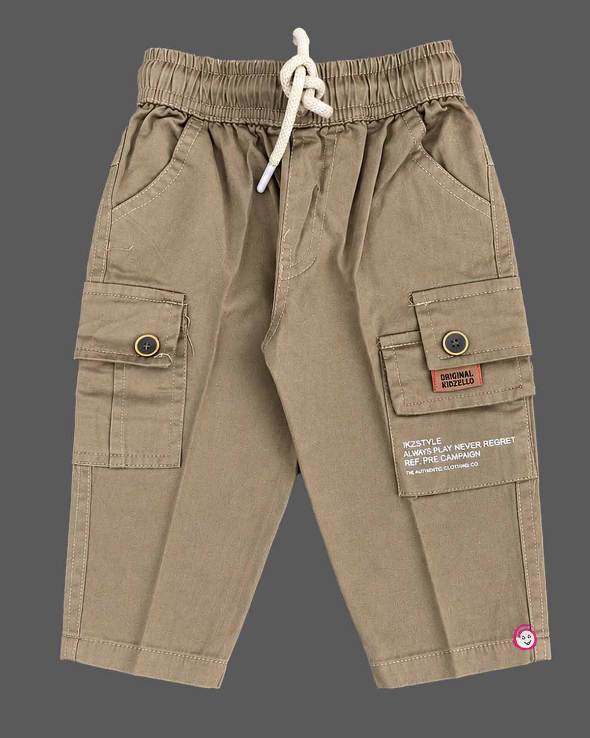 baby boy western wear embroidered shirt and cargo pant set