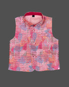 Boys full sleeve with modi suit - Dark Pink