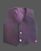 Boys deep formal tuxedo blazer with sequin embellishments, satin, bow tie, paired with elastic waist formal pant