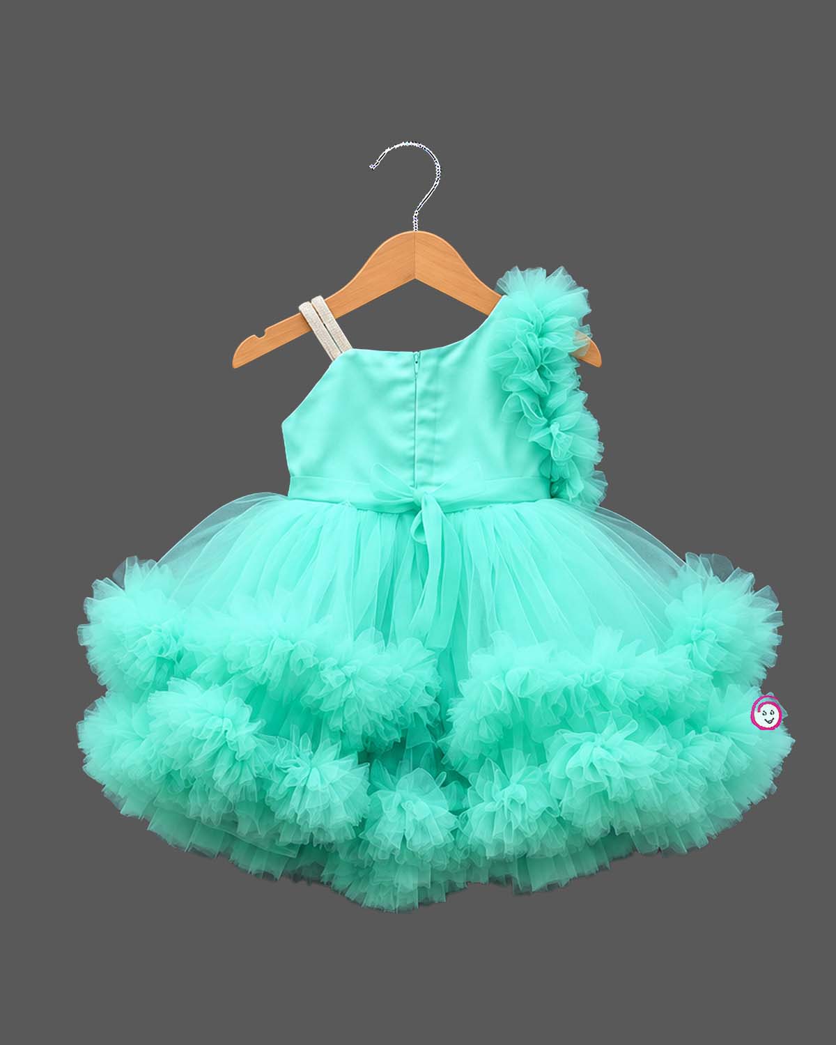 Party  frocks for baby girl with floral embroidered bodice for special occasions.