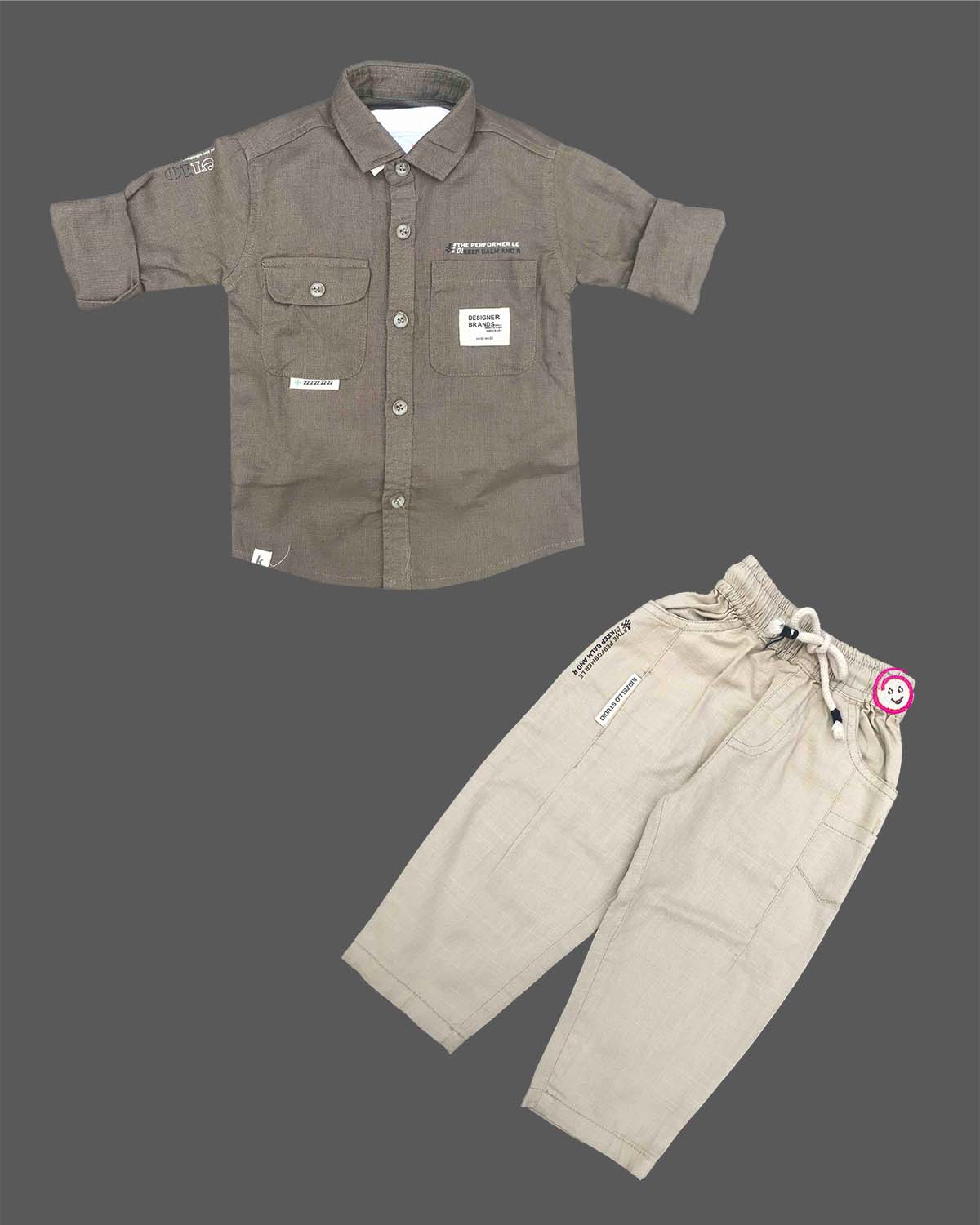 Boys cotton shirt and set for smart casual boys wear