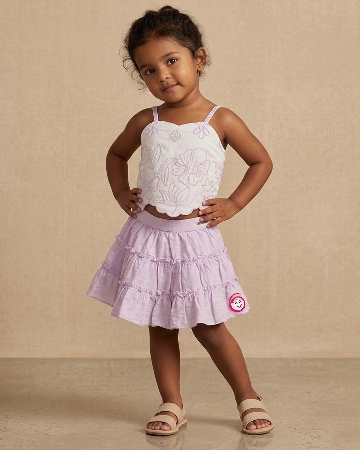 kids top & skirt