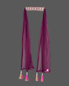 Girls ethnic embroidered sharara set with sleeveless kurti and dupatta for festive occasions