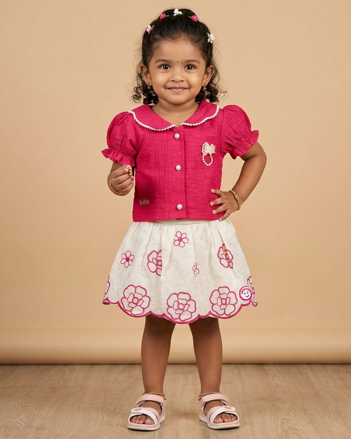 kids top & skirt