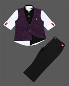 boys waistcoat suit set formal outfit kids suits for birthday party