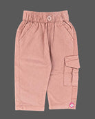 Shirt and pant set for boys featuring a button-down collar and cargo pockets