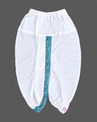 Baby boy geometric printed cotton kurta with mandarin collar and matching elasticated dhoti bottoms
