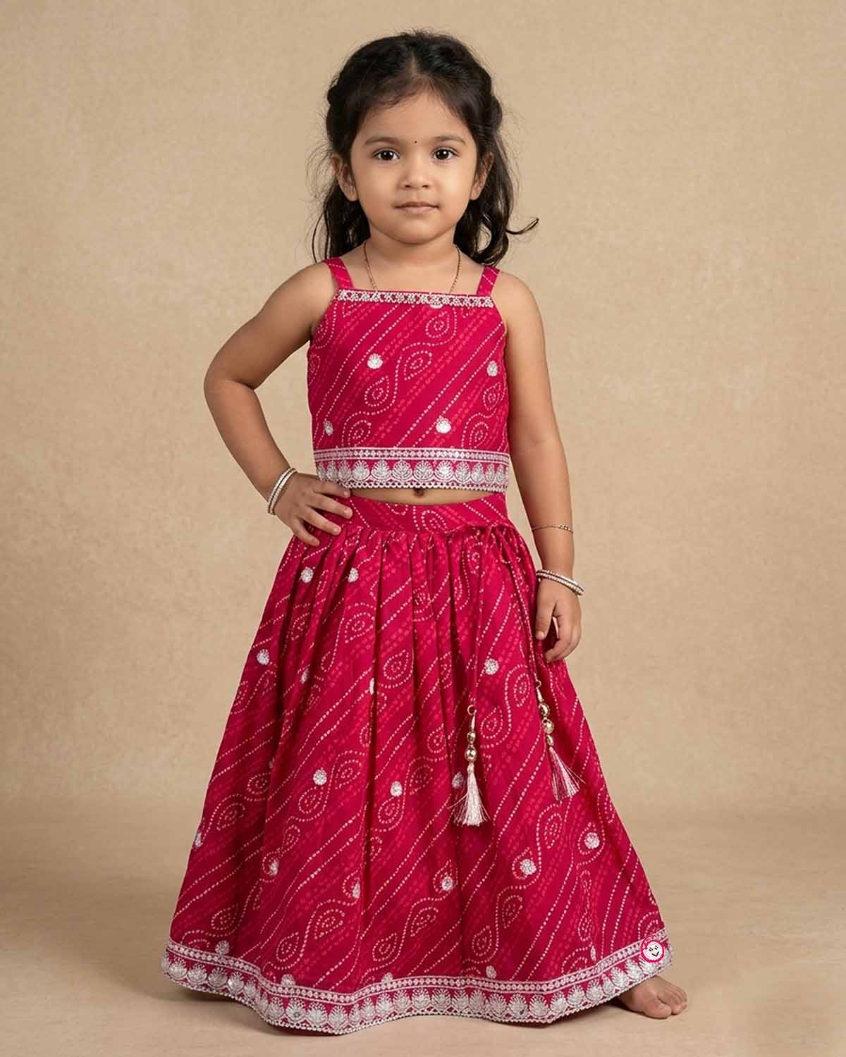 crop top and lehenga