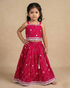 crop top and lehenga