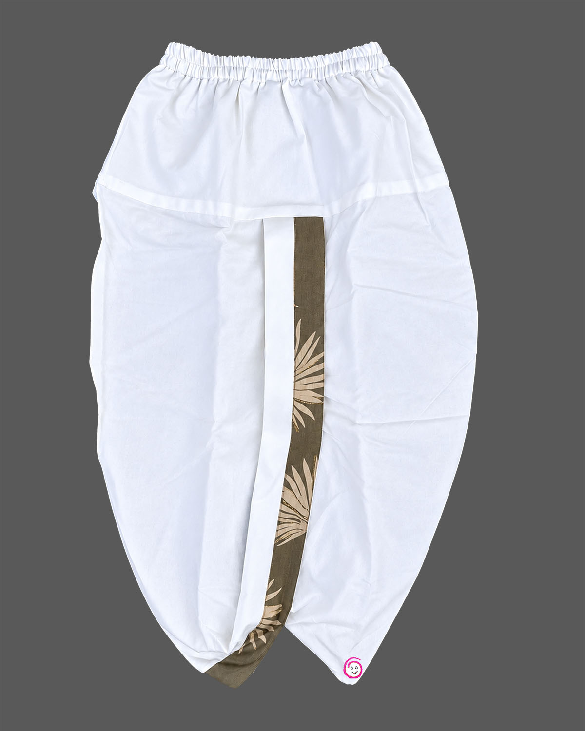 Baby boy ethnic kurta pant set featuring botanical leaf prints, mandarin collar, and roll-up sleeves.