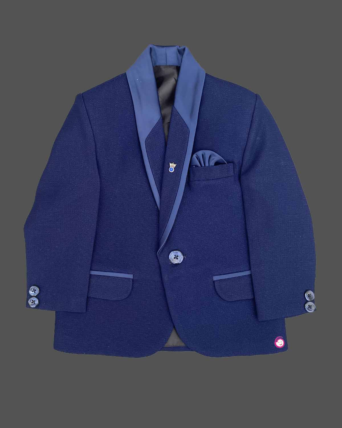 Boys elegant party wear formal suit - Royal Blue