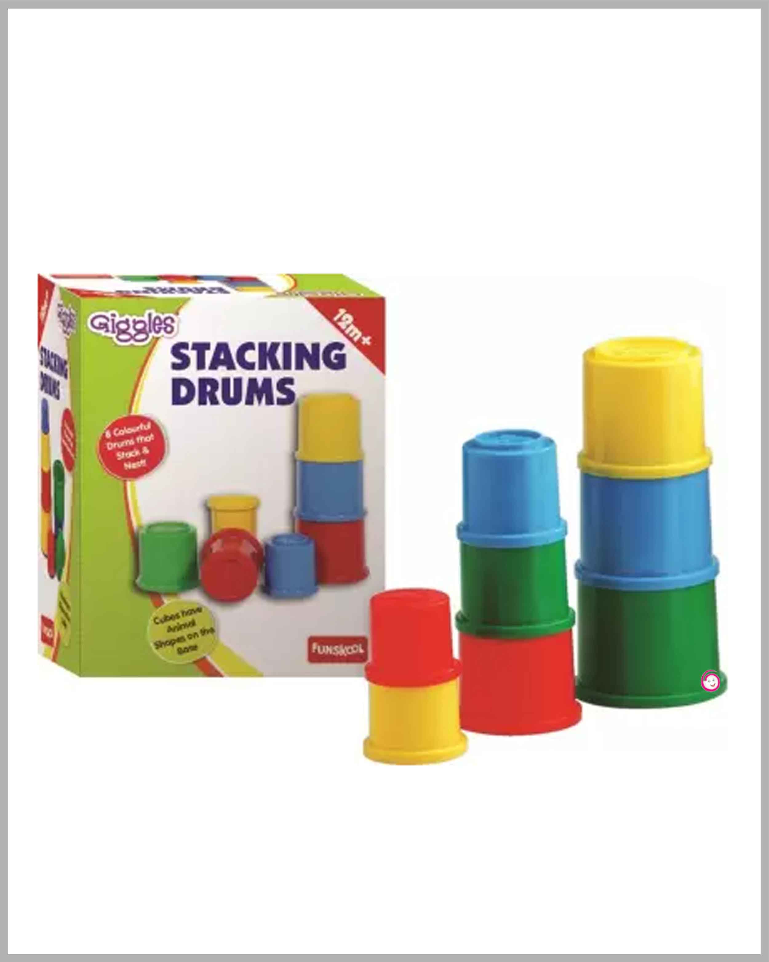 Giggles Funskool - Stacking Drums