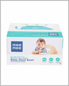 Mee Mee Stay Warm Baby Steel Bowl - Blue