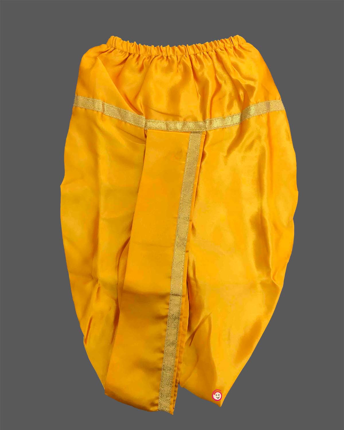 Toddler Krishna costume set with dhoti stole mukut feather flute and jewelry for Janmashtami