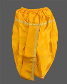 Toddler Krishna costume set with dhoti stole mukut feather flute and jewelry for Janmashtami
