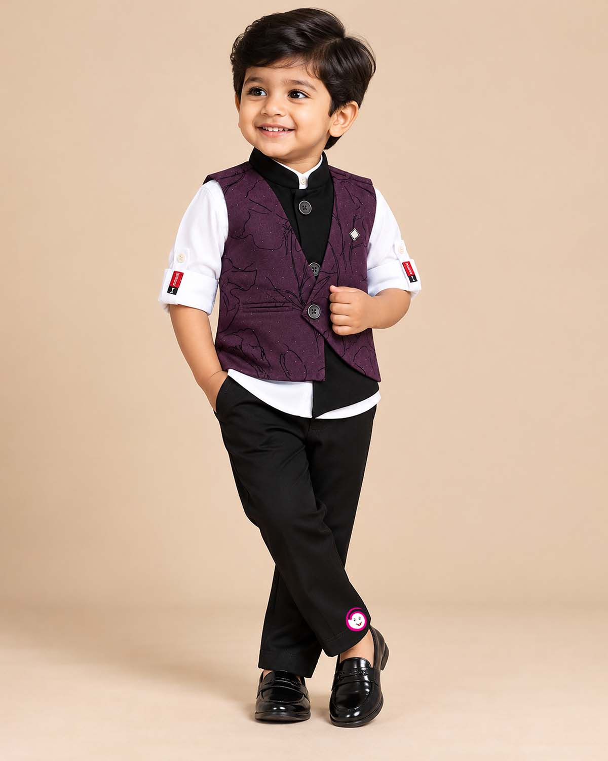 boys waistcoat suit set formal outfit kids suits for birthday party