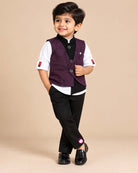 boys waistcoat suit set formal outfit kids suits for birthday party