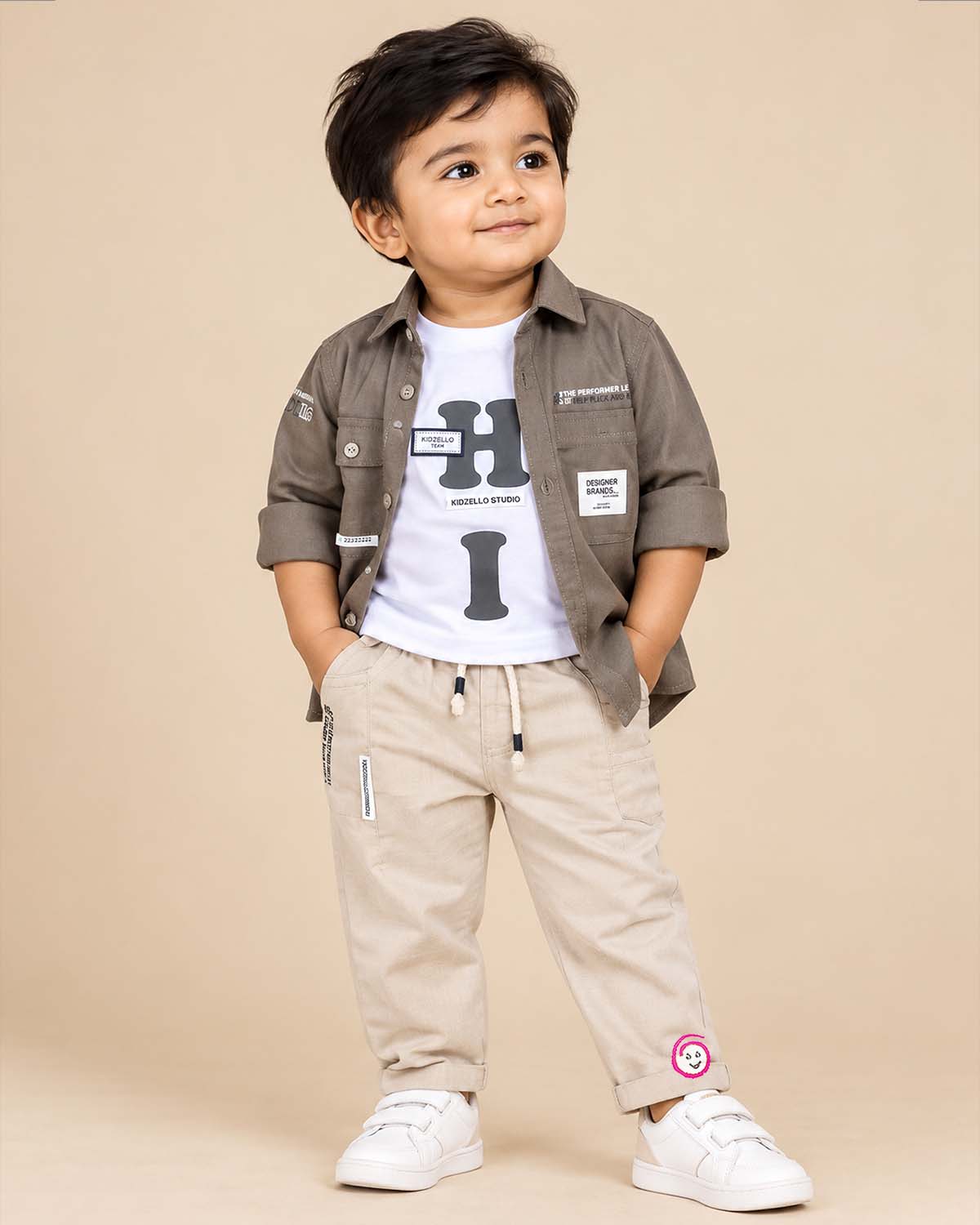 Boys cotton shirt and set for smart casual boys wear