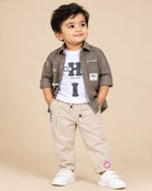 Boys cotton shirt and set for smart casual boys wear
