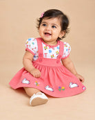 infants frock pinafore set baby clothes cotton dress for infant