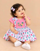 infants frock printed casual dress for birthday outing