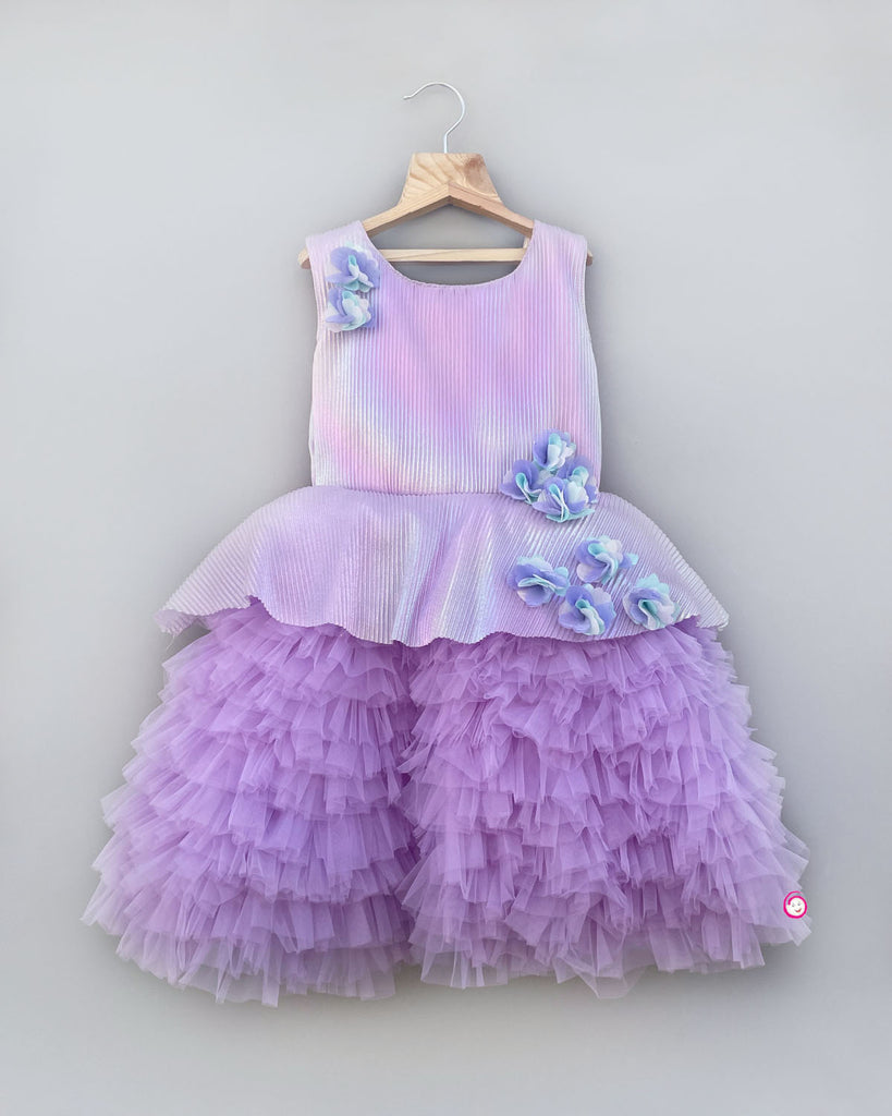 Girls colorful party frock