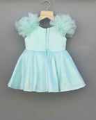 Girls applique party frock