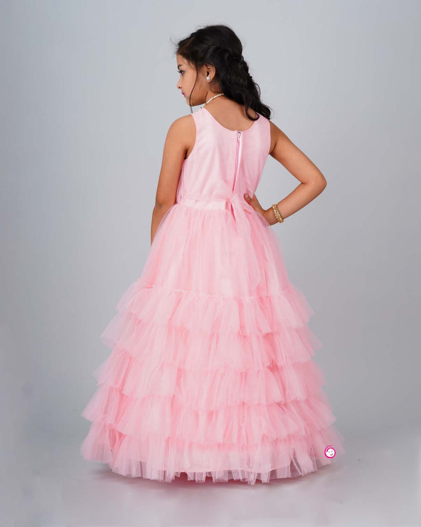 Girls floral ball gown